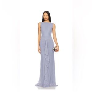 Revolve Lovers + Friends Ellie Maxi Dress in Dusk Blue size small